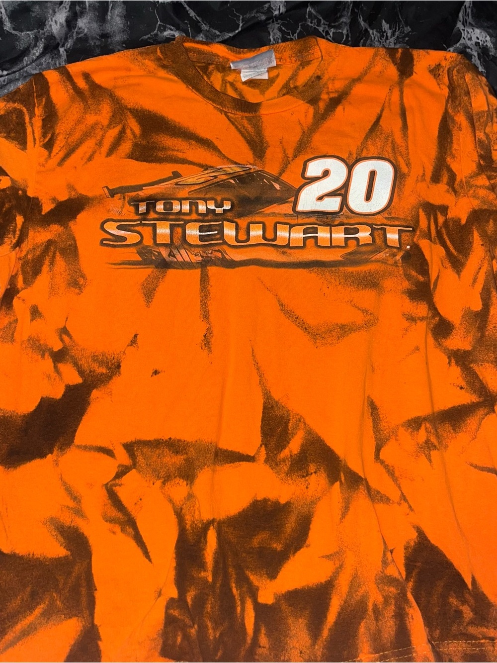 Vintage Tony Stewart 20 nascar winners circle tie dye Racing Tee size large
